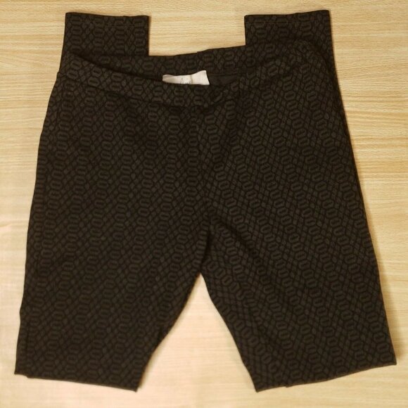 Joie Womens Black Grey Elastic Waist Geometric Print Leggings XXS - Picture 1 of 6